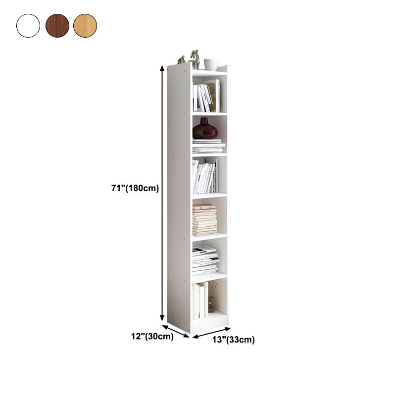 Closed Wooden Bookshelf Modern Home Living Room Corner Bookcase