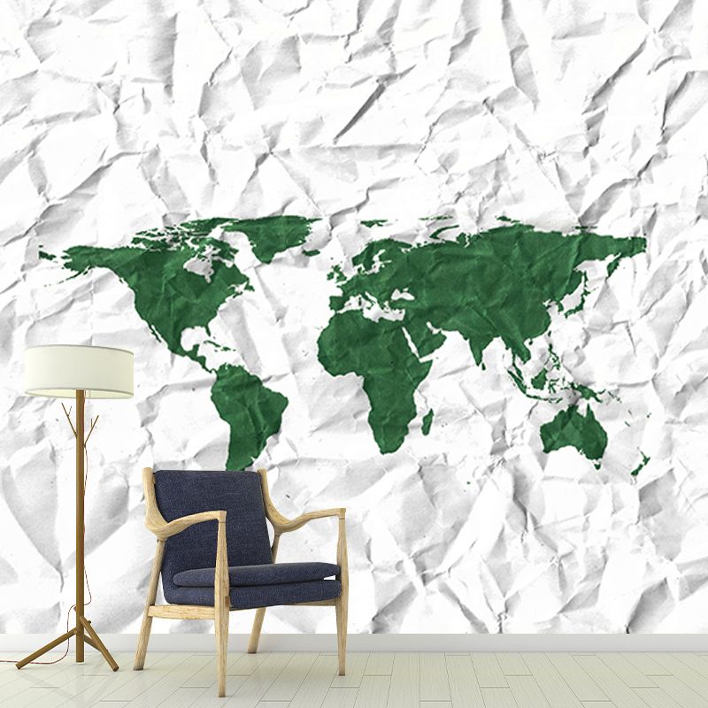 Map Wall Murals Wallpaper Contemporary Mildew Resistant Wall Murals for Home