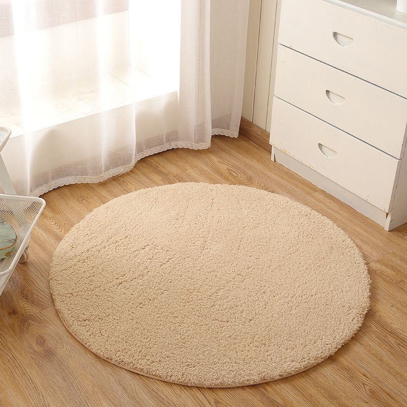 Weißer Wohnzimmer Tee Rug Plüsch fester Farbbereich Teppich Easy Care Area Teppich