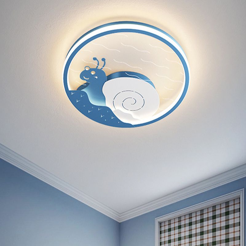 LED Flush Mount Ceiling Light Cartoon Animal Flush Mount Lamp for Child Room