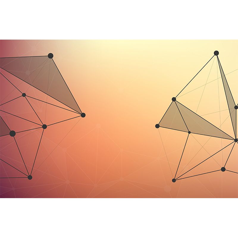 Moisture Resistant Geometry Wall Mural Modernism with Point and Line Pattern Wall Decor