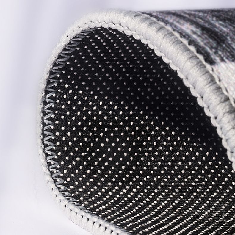 Grauer Teppich mit Farbverlauf, Polyester, antiker Teppich, schmutzabweisender Innenteppich für Heimdekoration