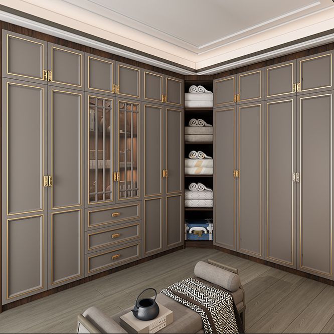 Modern Freestanding Wardrobe Engineered Wood Wardrobe Armoire