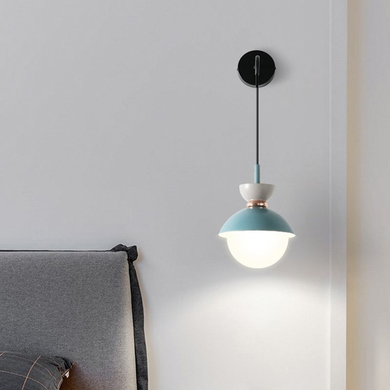 Macaroon Mini Wall SCONCE NOORDISCHE KNOORTE KLIJSTE INDOR Decoratie Wandverlichting voor slaapkamergang