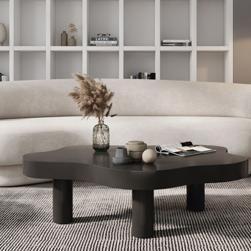 3 Legs Coffee Table Solid Wood Coffee Cocktail Table for Living Room