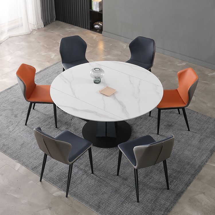 Modern Sintered Stone Dining Round Table Set 1/4/5/7 Pieces Dining Set