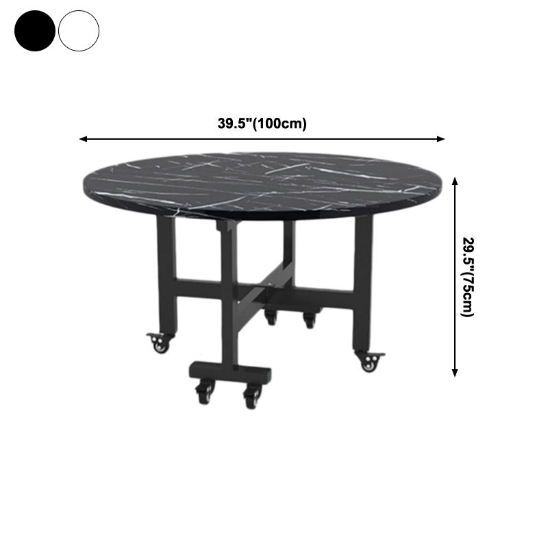 Mitte des Jahrhunderts rund Form Table MDF Klappstandentisch für Küche