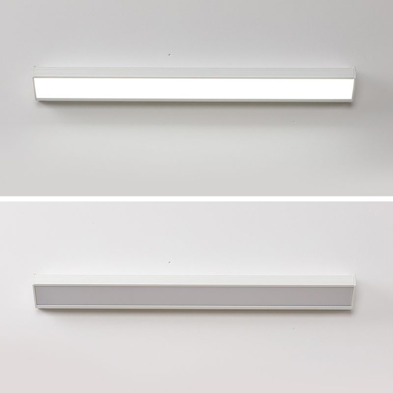 Rectangle Vanity Wall Sconce Fixtures Modern Minimalist Style Acrylic Single Vanity Light