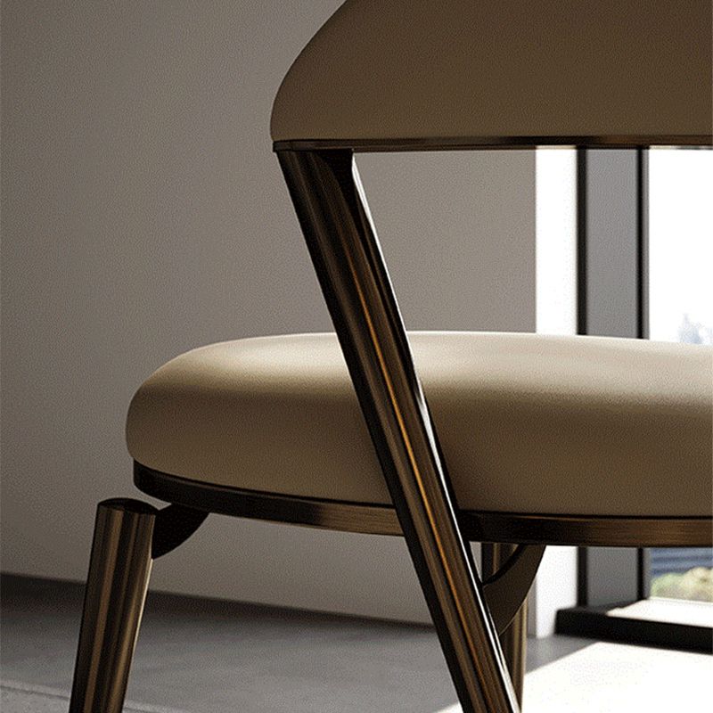 Home Dining Room Side Chair Open Back Dining Upholstered Chair