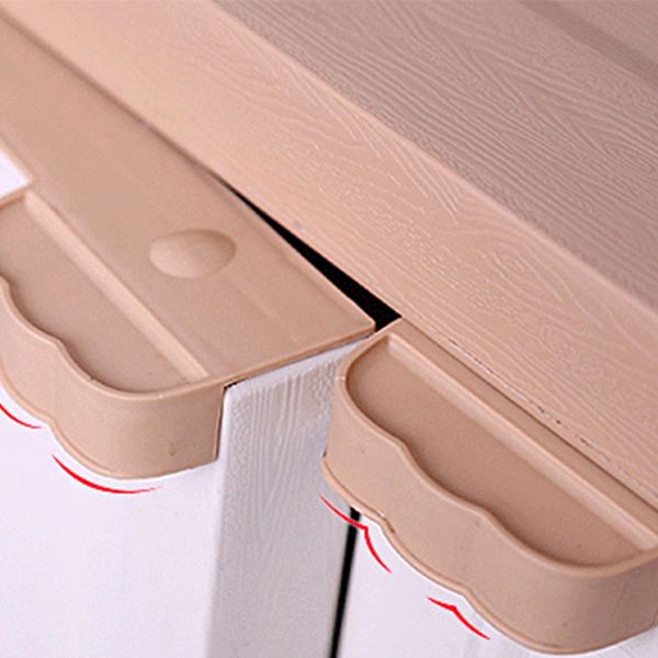 Matte Finish Hinged Door Storage Cabinet Contemporary Plastic Cabinet