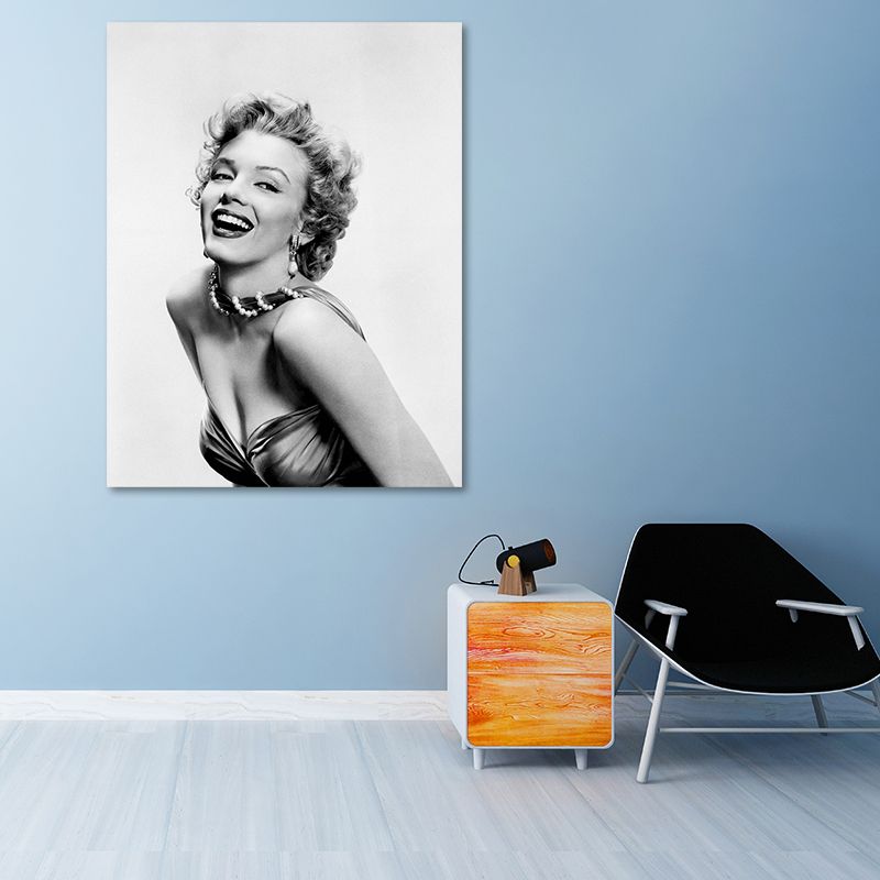 Photo Print Marilyn Monroe Canvas Retro Classic Superstar Wall Art in Black and White
