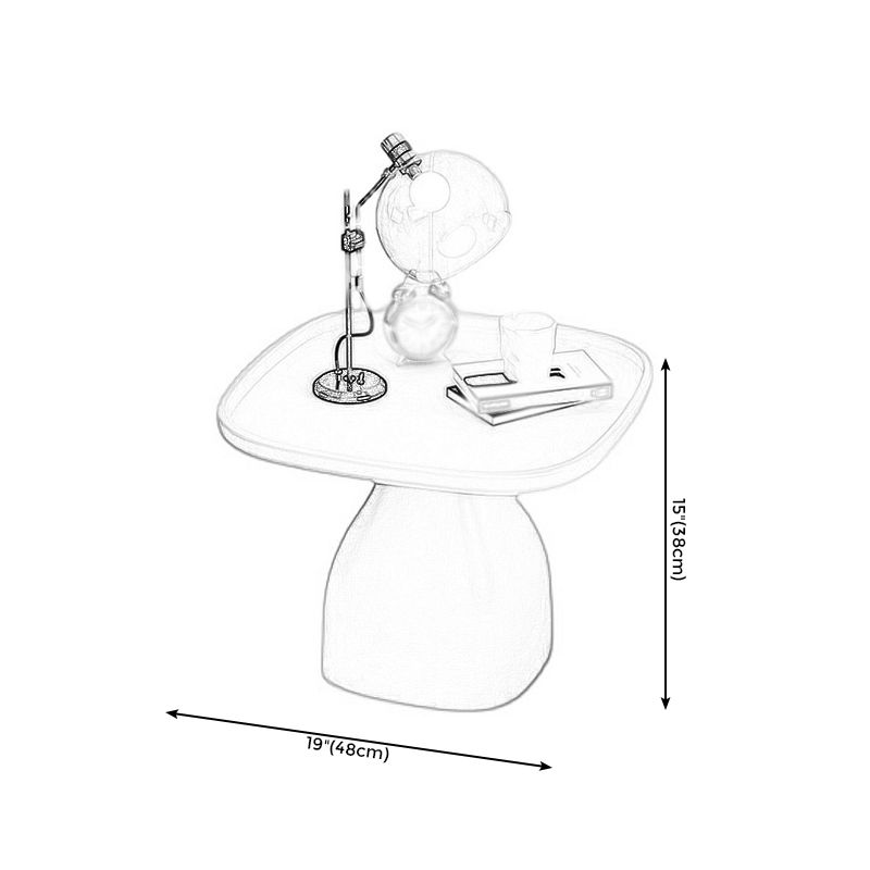 Pedestal Design Cocktail Table Acrylic Tray Top Multi-color Coffee Table