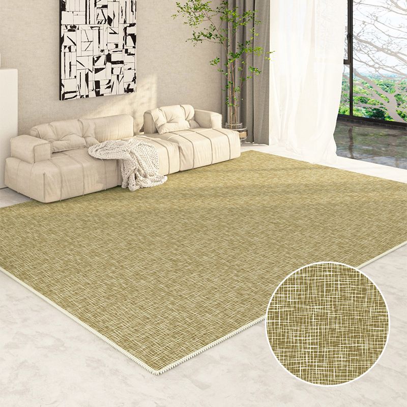 Tapis Simple abricot clair en Polyester, couleur unie, avec envers antidérapant, pour la décoration de la maison