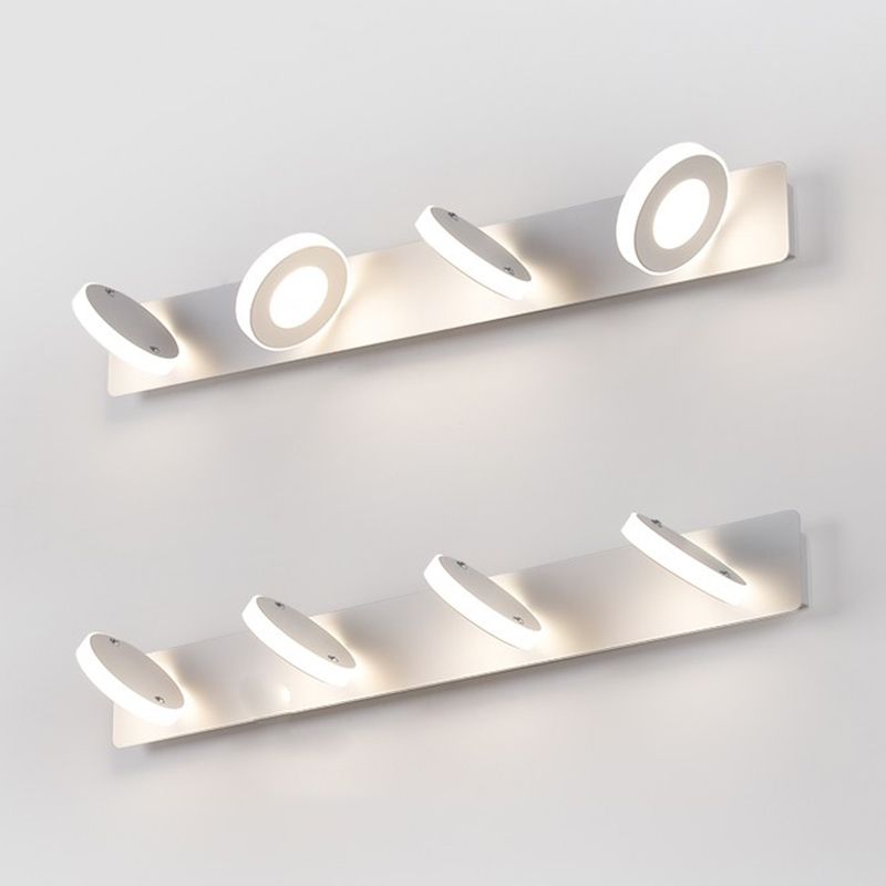 Forma de pared de espejo geométrico de metal luz de pared múltiples luces de pared de espejo múltiples