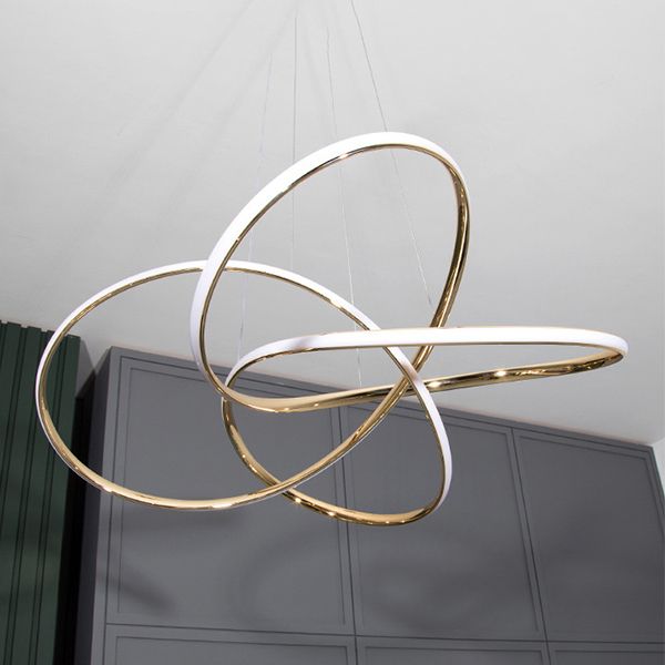 Luminaire de lampe suspendue en aluminium à 1 lumière