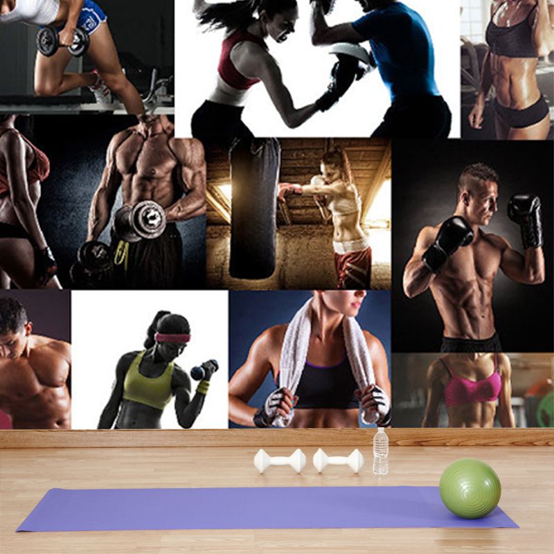 Light Color Modern Mural Wallpaper Gaint Sportsman Wall Covering for Dining Room