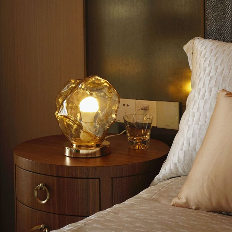 Modern Desk Lamp Glass Table Lighting Fixture for Study Bedroom Sitting Room