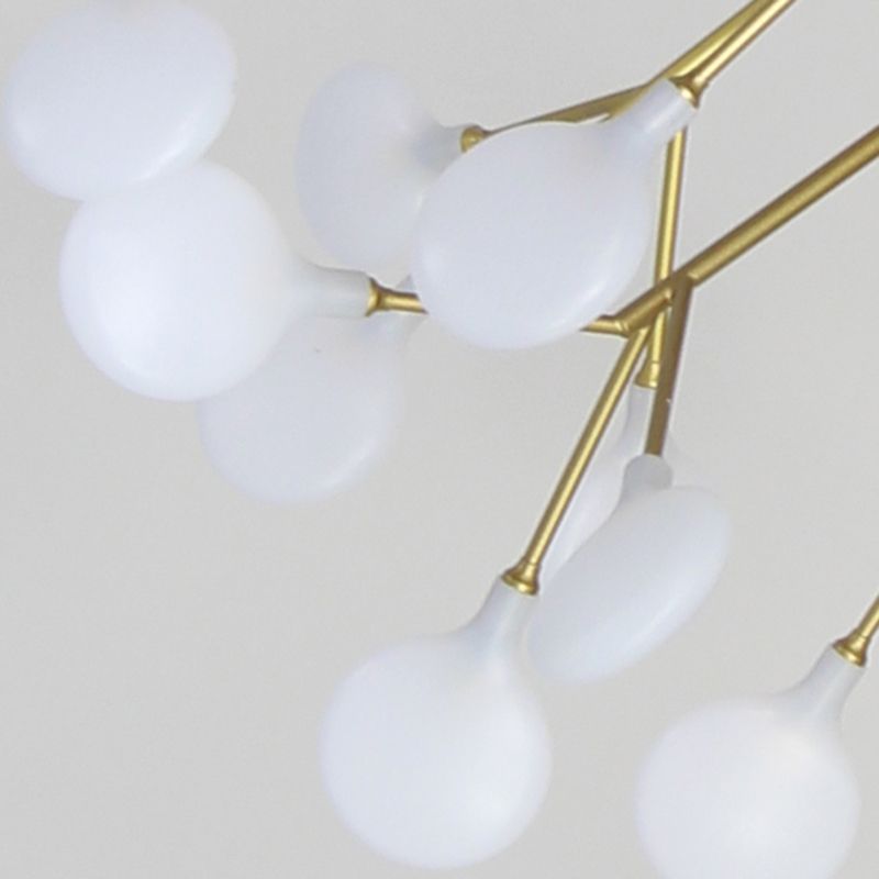 Metal Unique Shape Chandelier Light Modern Style Multi Light Hanging Lamp for Bedroom