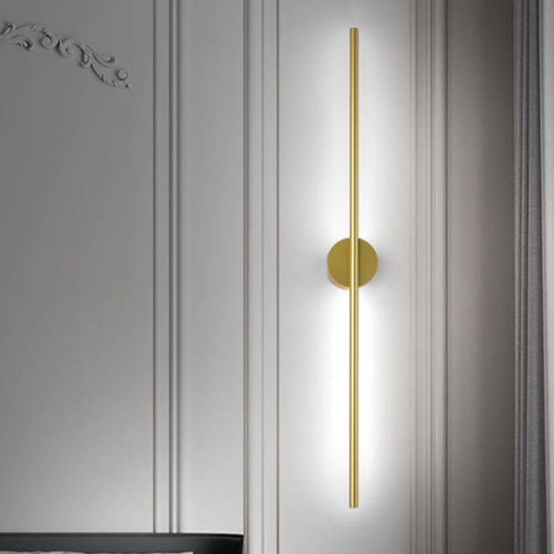 Acconde da parete da parete lineare a 1 illuminazione a 1 luce in oro
