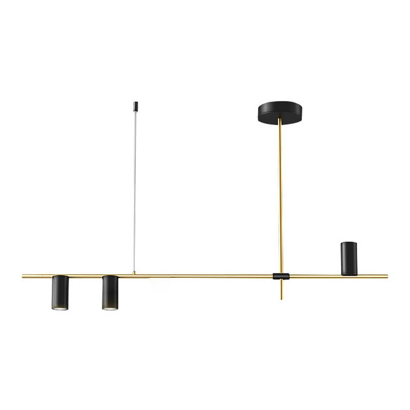 Modernist Cylinder Island Pendants Metal Pendant Lights for Dining Room