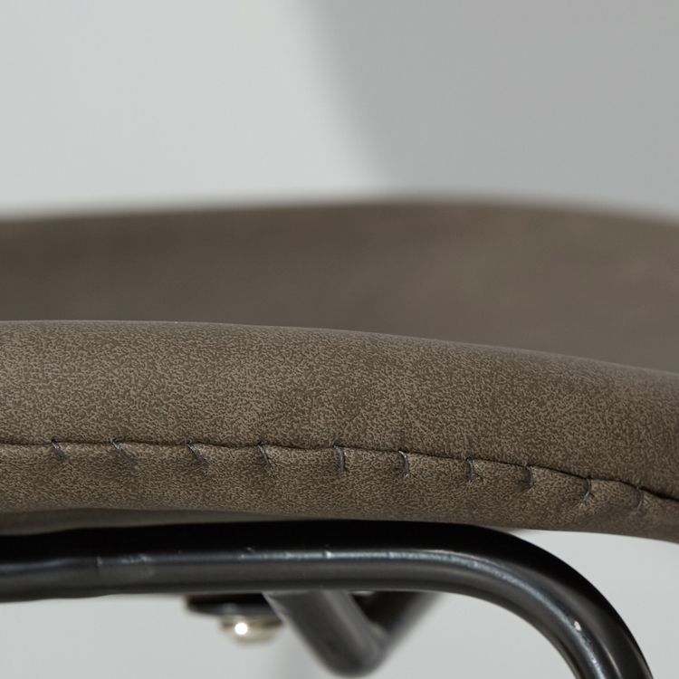 Modern Metal Dining Room Chairs PU Leather Dining Armless Chairs for Home Use