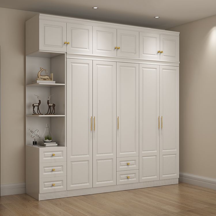 Contemporary Wooden Wardrobe Soft Close Drawer Wardrobe Closet for Bedroom