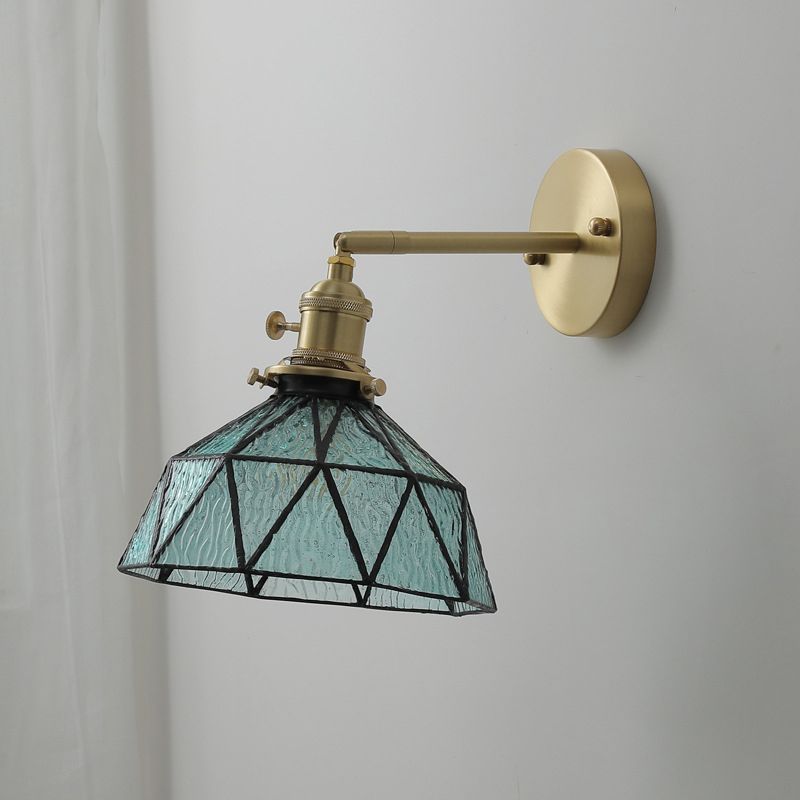 Geometric Wall Sconce Lighting Industrial Style Glass 1 Light Wall Mounted Light