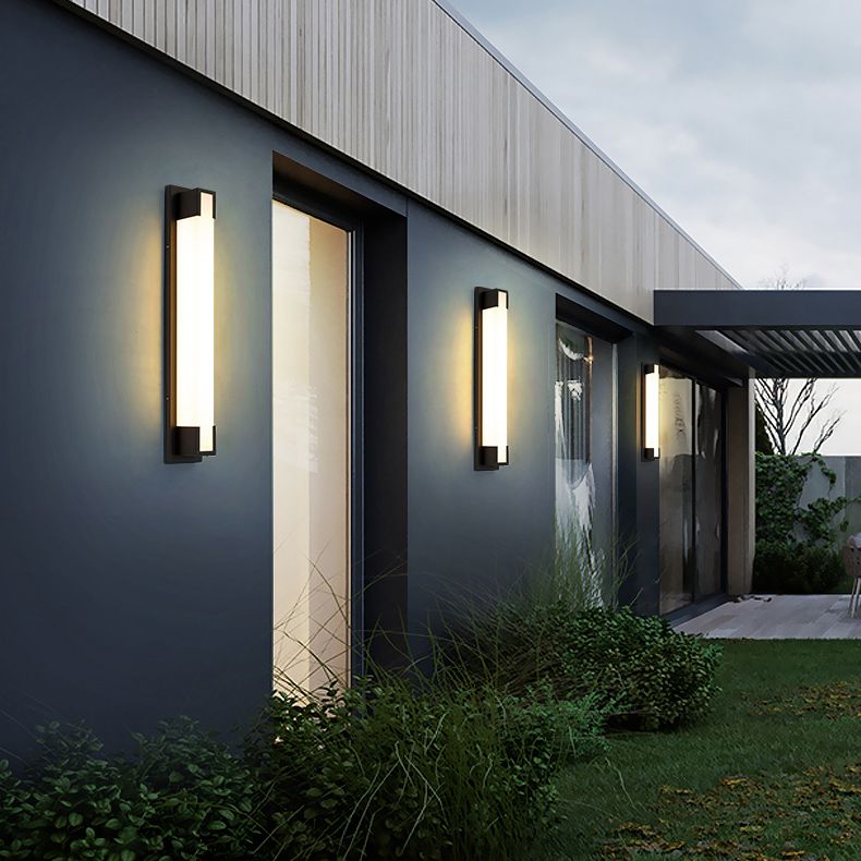 Lampada da montaggio a parete rettangolare per il balcone per balcone per balcone.