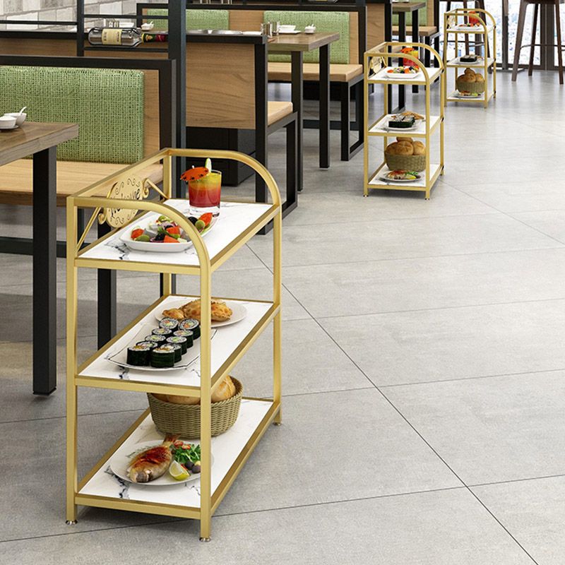 3-Tier Open Storage Prep Table Home Dining Modern Kitchen Trolley