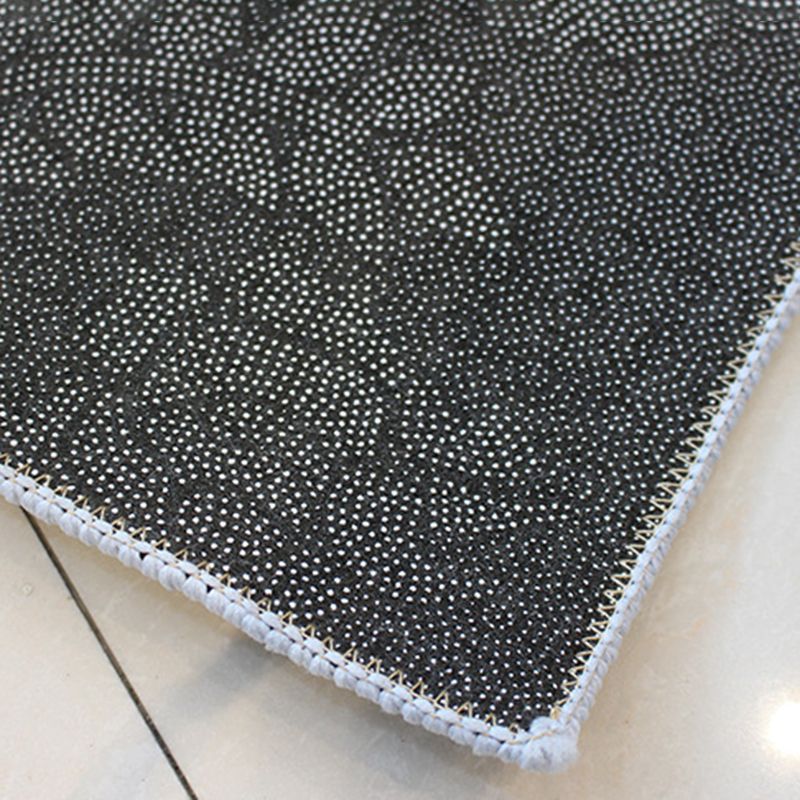 Dark Brown Casual Rug Polyester Color Piece Rug Stain Resistant Rug for Living Room