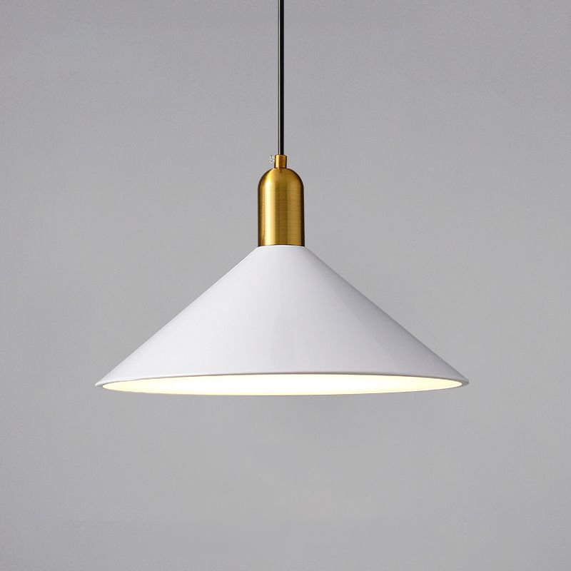 Elektroplate ijzerhanglamp in moderne creatieve stijl taps toelopend indoor hanglampje