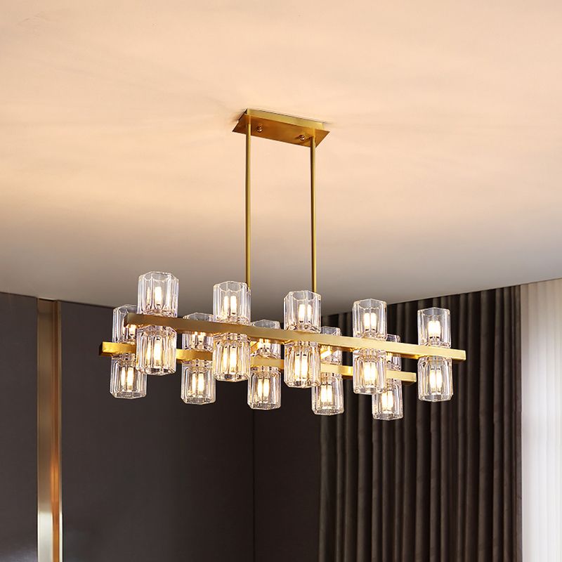 Cocina de luz nórdica de la isla de la isla simple lámpara colgante de techo