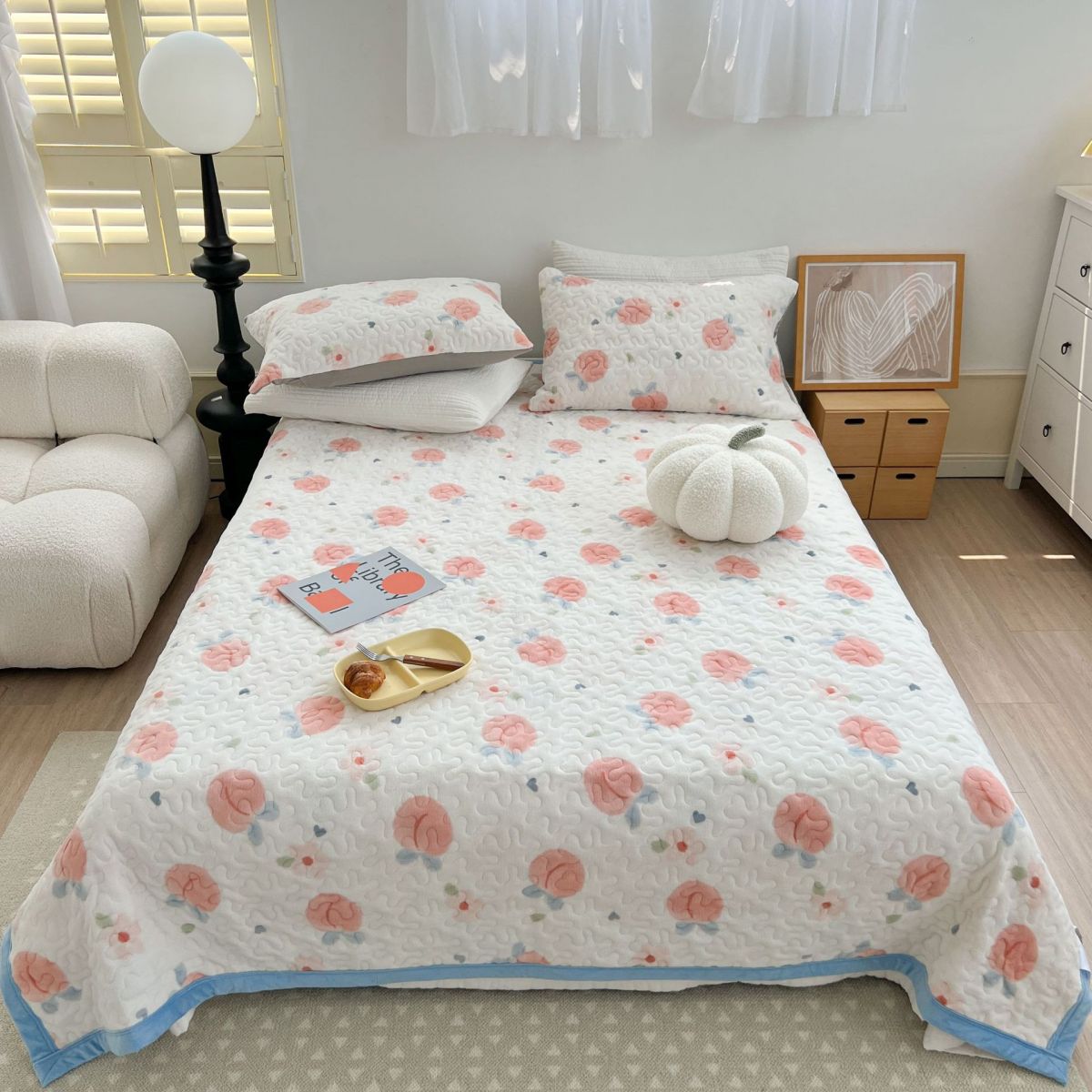 Flannel Bed Sheet Printing Soft Breathable 1-Piece Bed Sheet