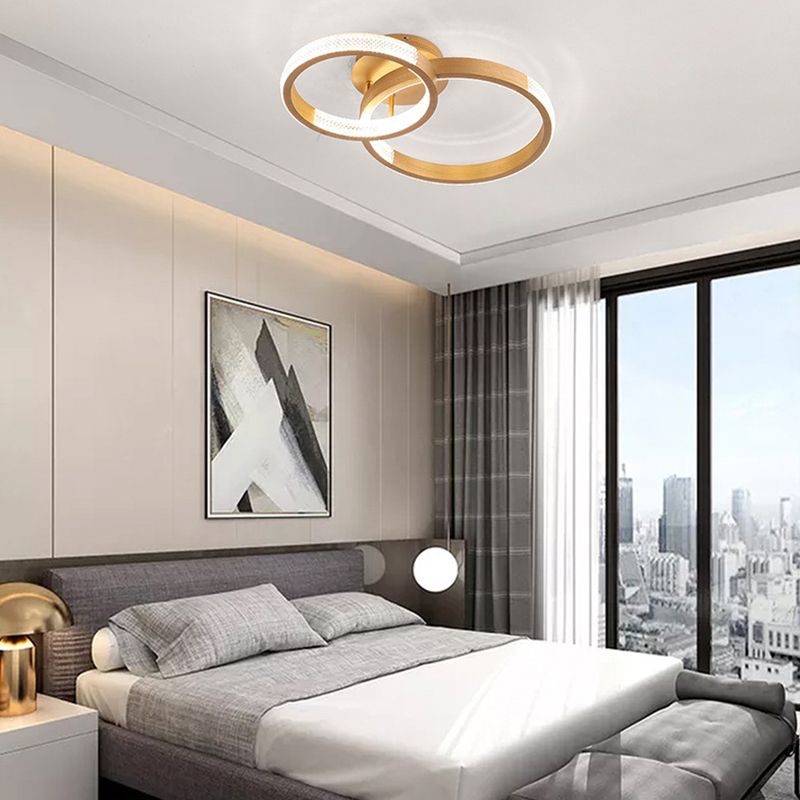 Plafonnier LED de style Nordic Style Golden Brossé