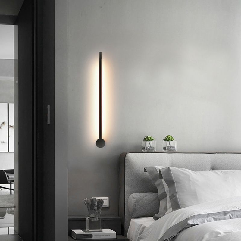 Lámpara de pared LED de tira larga de 360 ​​° de 360 ​​° Luz de línea de minimalismo de estilo nórdico para escaleras de pasillo