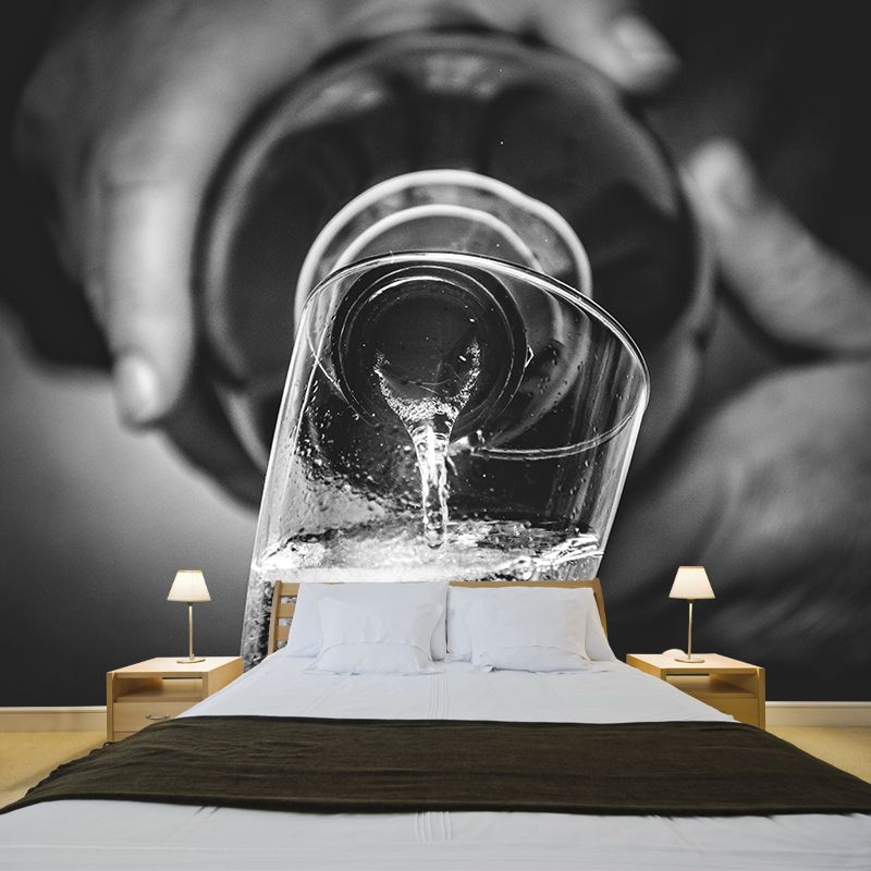 Wine Pattern Wall Mural Contemporary Style Commercial Use Wall Covering