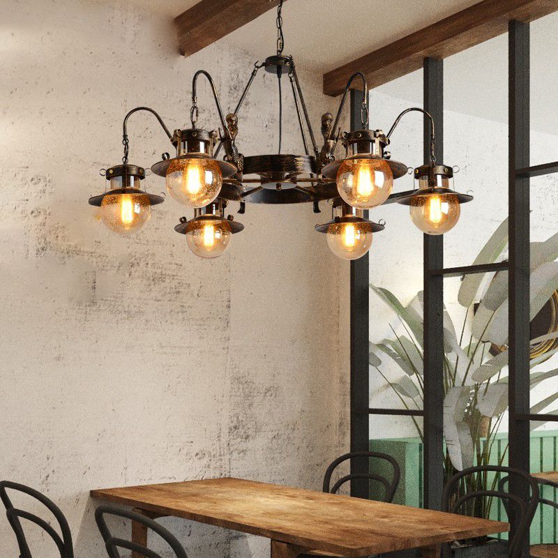 Globe Kronleuchterleuchte Leuchte Industrieglas Anhänger Beleuchtung für das Restaurant