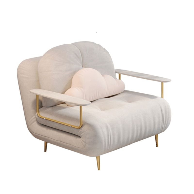 Fabric Upholstered Futon Chair Tufted Twin Futon Sleeper Sofa