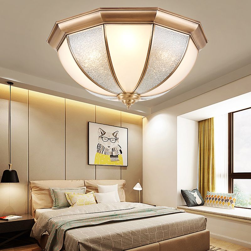 American Colonial Ceiling Light Multi Lights Close to Ceiling Lamp for Bedroom