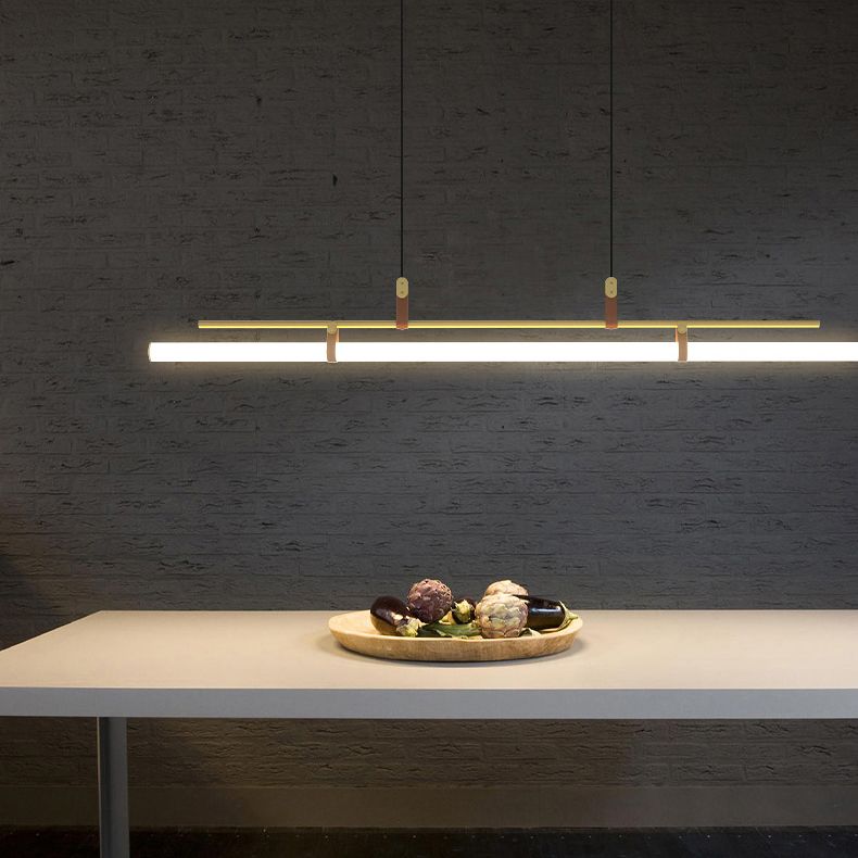 Linear Island Chandelier Lights Modern Acrylic Chandelier Lighting Fixtures