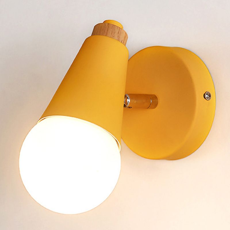 1 illuminazione unica murale unica Modren Nordic Macarons Style Metal Wall Lighting in bianco e verde