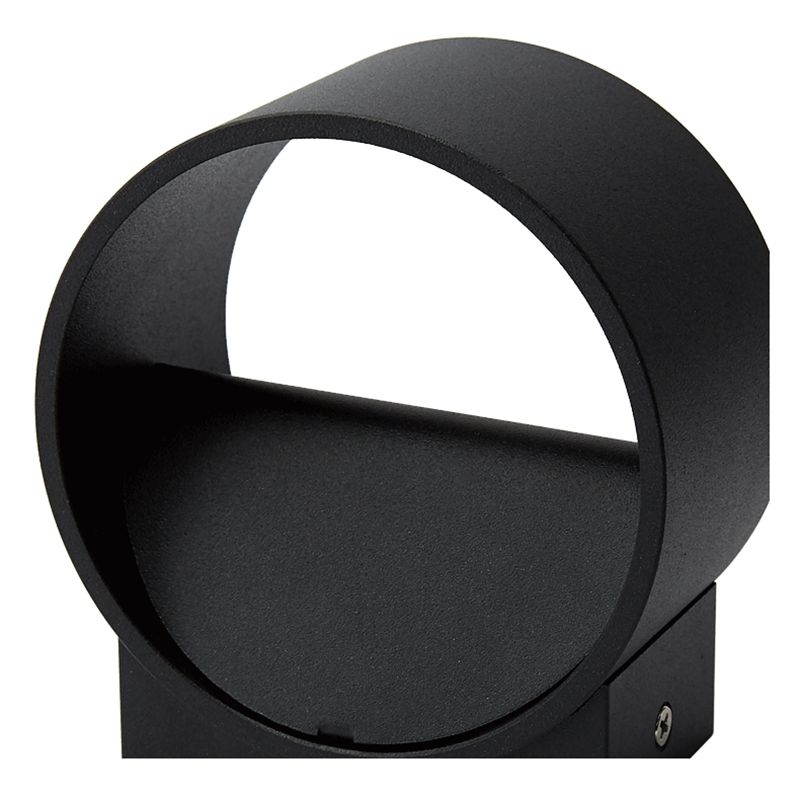 Half Cylinder Metal Wall Light Modern Style 2 Lights Wall Mounted Light Fixture