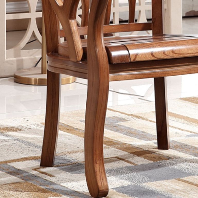 Solid Wood Frame Dining Chairs Dining Arm Chair for Dining Room