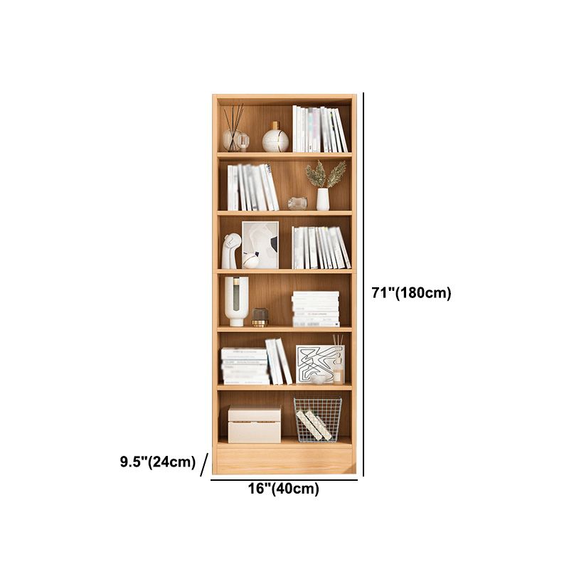 Scandinavian Manufactured Wood Standard Bookshelf Vertical Bookshelf for Living Room