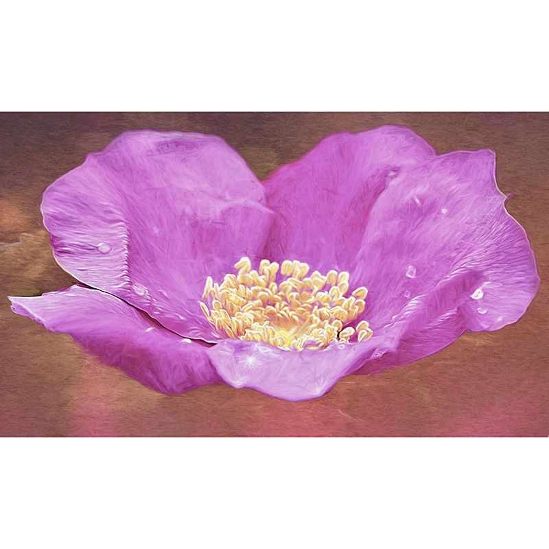 Rose Illustration Wall Covering for Living Room Flower Mural, Moisture-Resistant