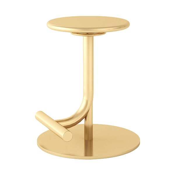 Backless Adjustable Height Counter Stool Modern Round Seat Bar Stool