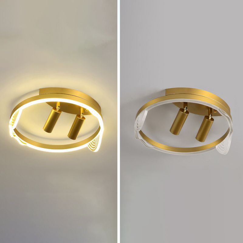 Nordique Round Shape Plafond Light 3 lumières Flush Mount Light pour la chambre