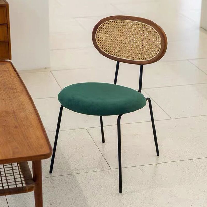 Upholstered Side Chairs Industrial Armless Open Back Dining Side Chair