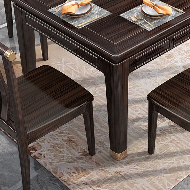 54.3 "L x 33.5" W x 29.5 "H Rectángulo 4 Piernas Mesa de lujo Fuera para comedor para comedor