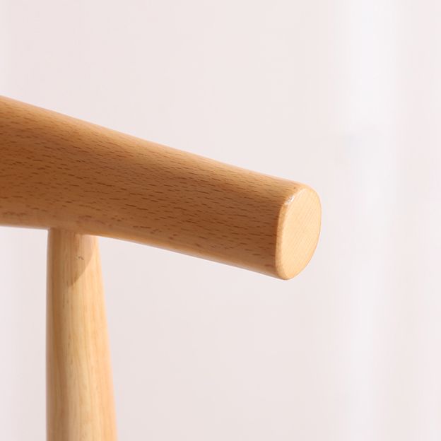 Indoor Scandinavische zijstoel gestoffeerd houten open achterkant eetkamerstoel